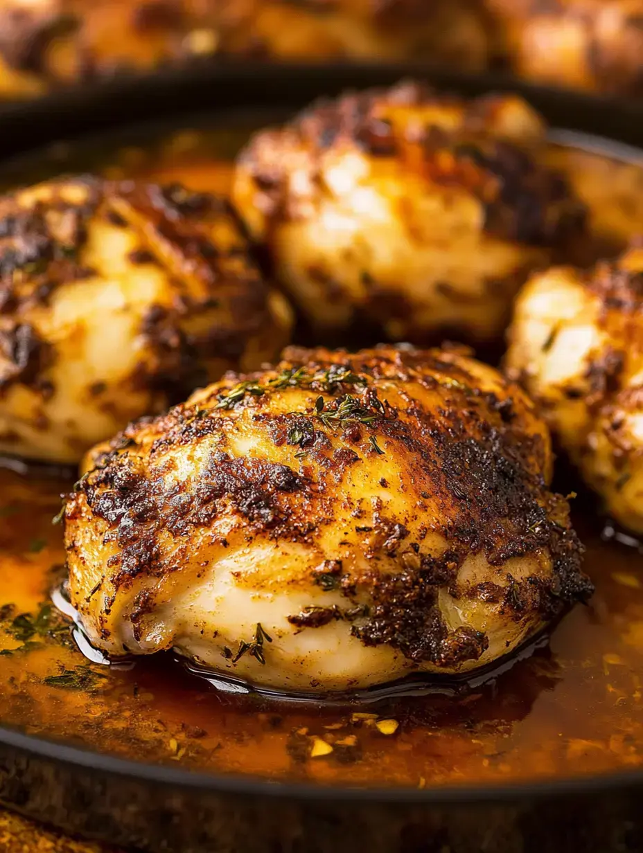 Des morceaux de poulet dorés et croustillants baignant dans une sauce bien parfumée.