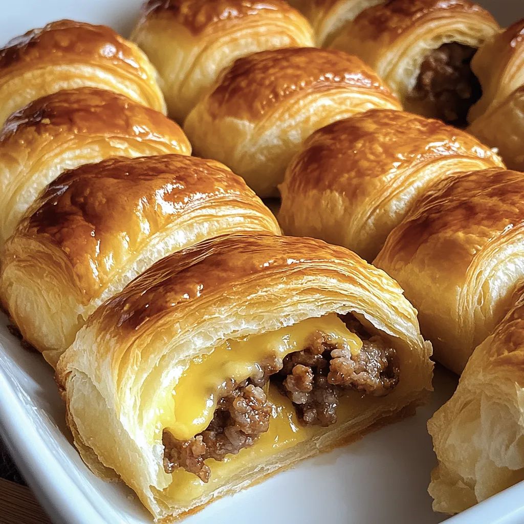 Roulés Saucisse et Fromage Petit-Déjeuner