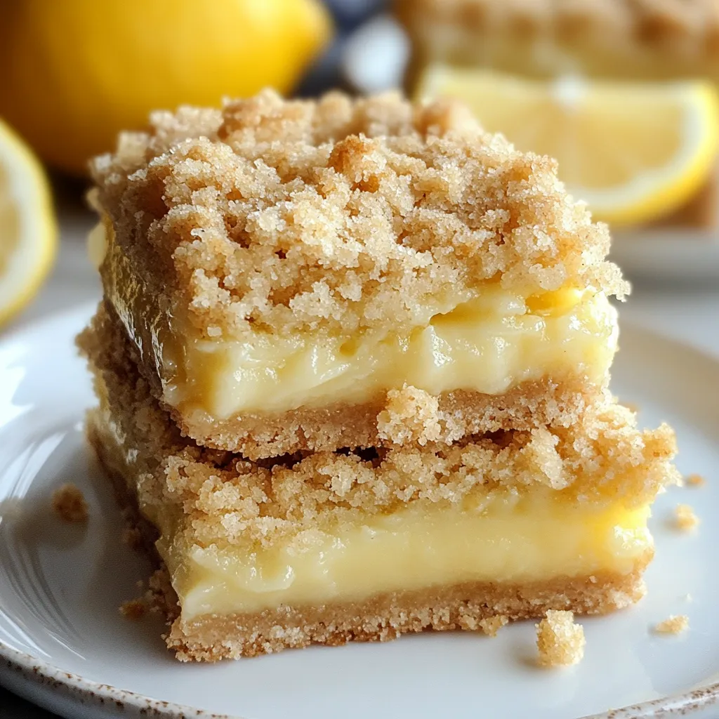 Carrés sablés au citron