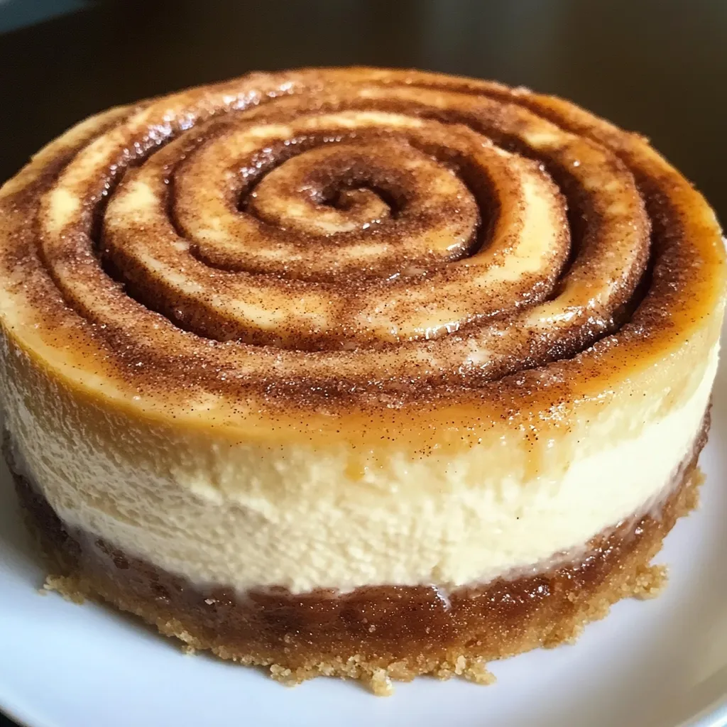 Cheesecake roulé à la cannelle