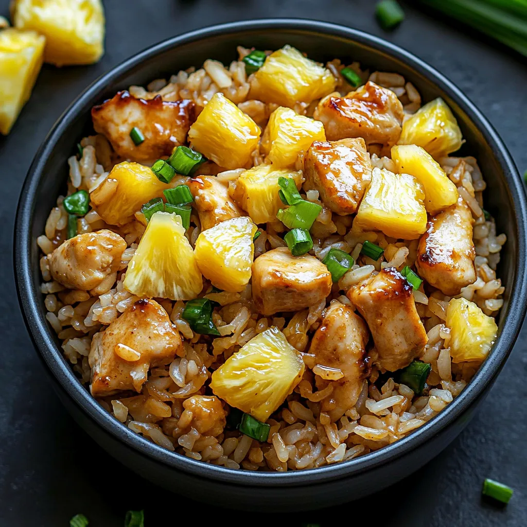 Poulet Ananas et Riz