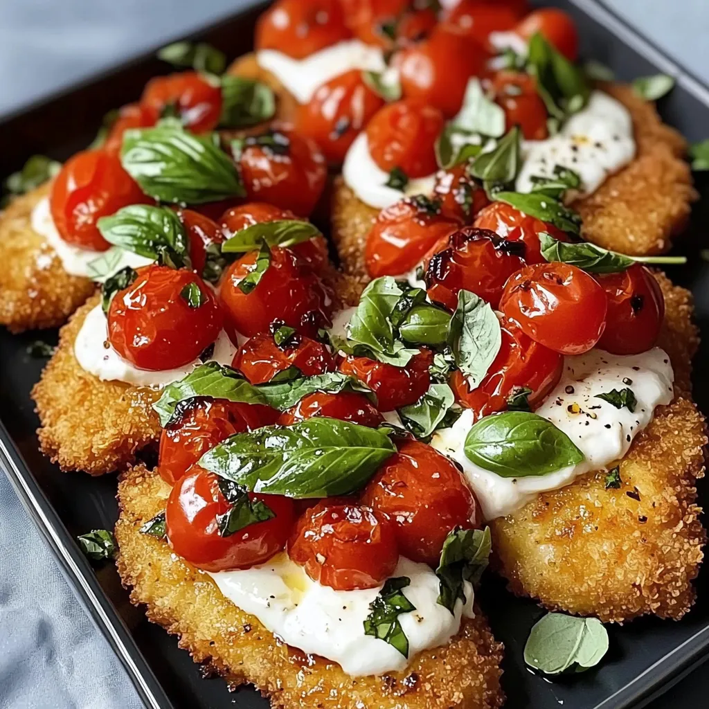 Escalopes de poulet au parmesan et au basilic