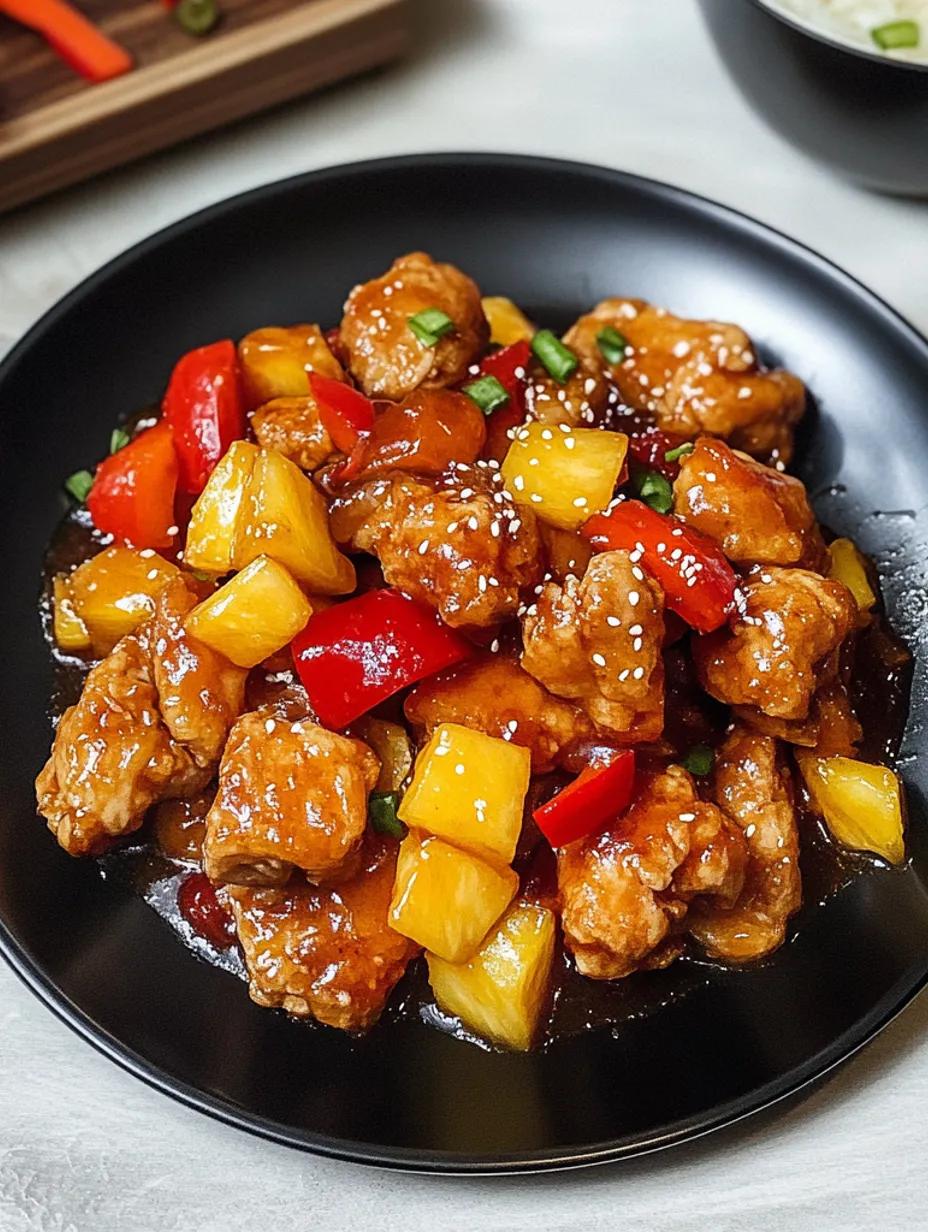 Poulet aigre-doux façon Hong Kong