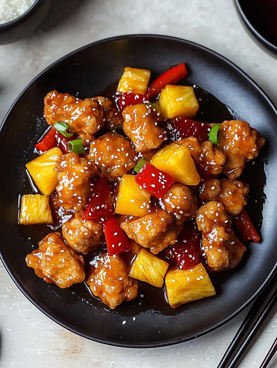 Meilleur poulet aigre-doux à la chinoise Hong Kong