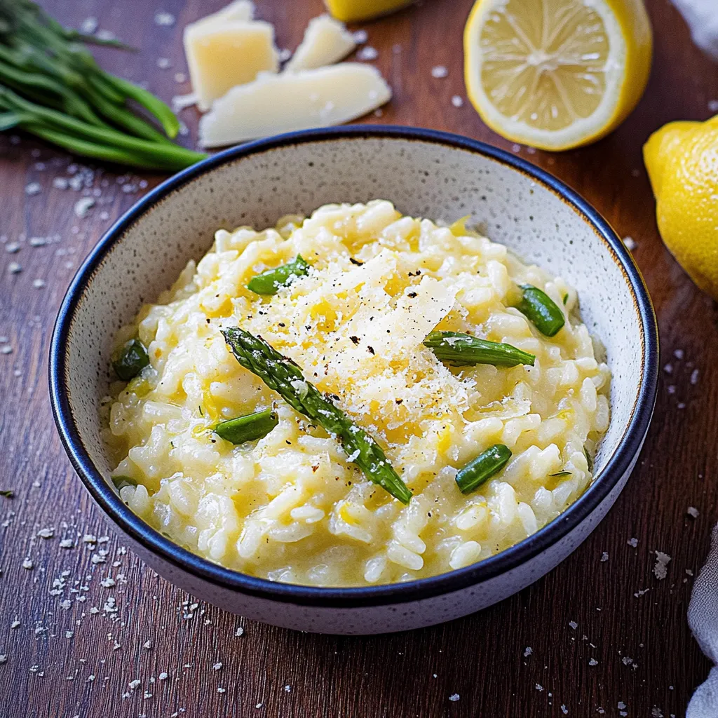 Risotto Crémeux Citron et Asperges