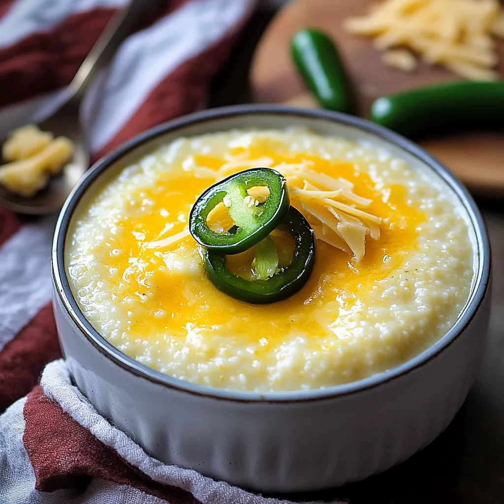 Grits au fromage jalapeño