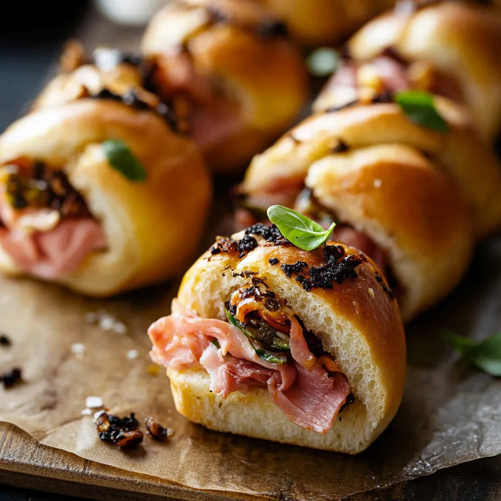 Sandwiches Italiens Mini avec Brioches Maison