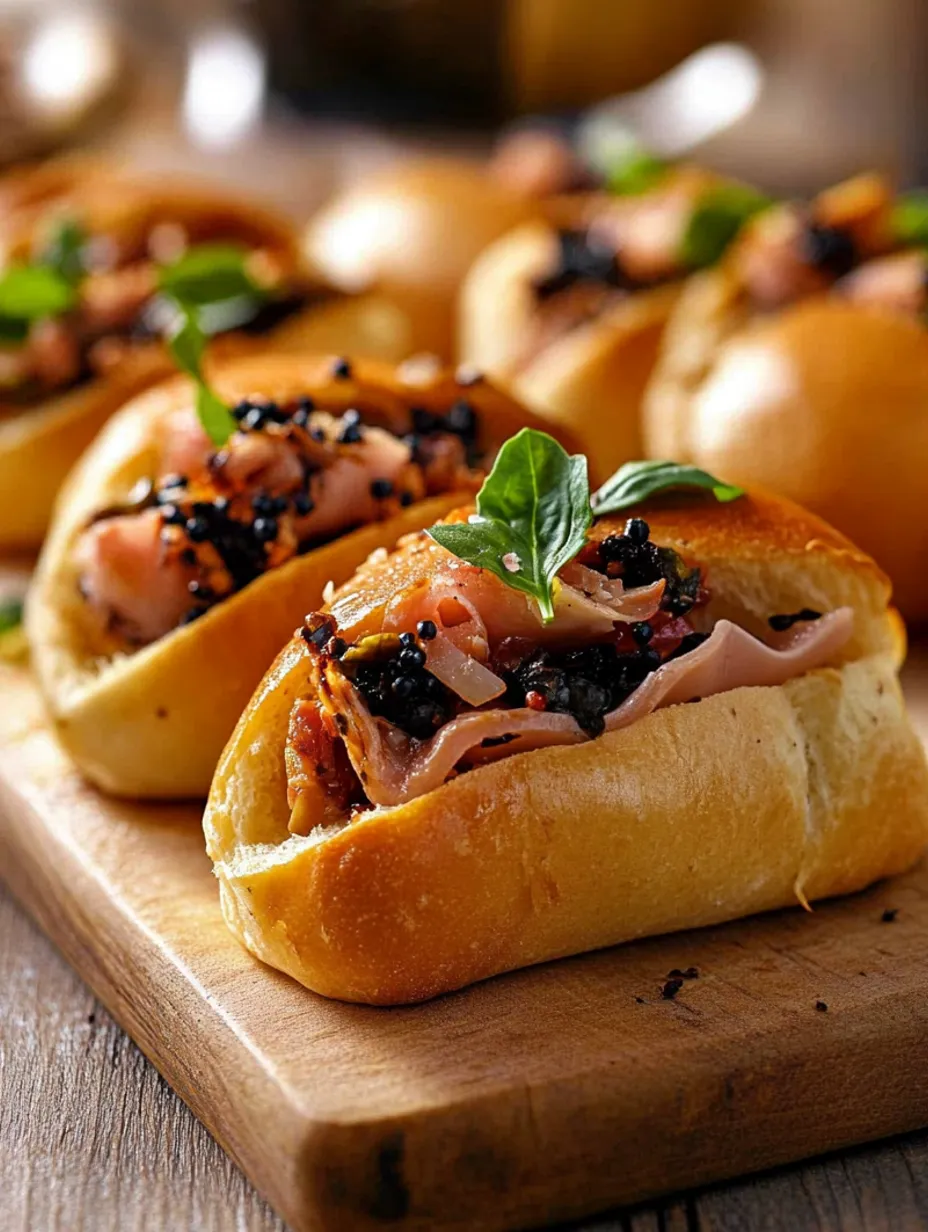 Minis sandwichs italiens moelleux avec brioche maison