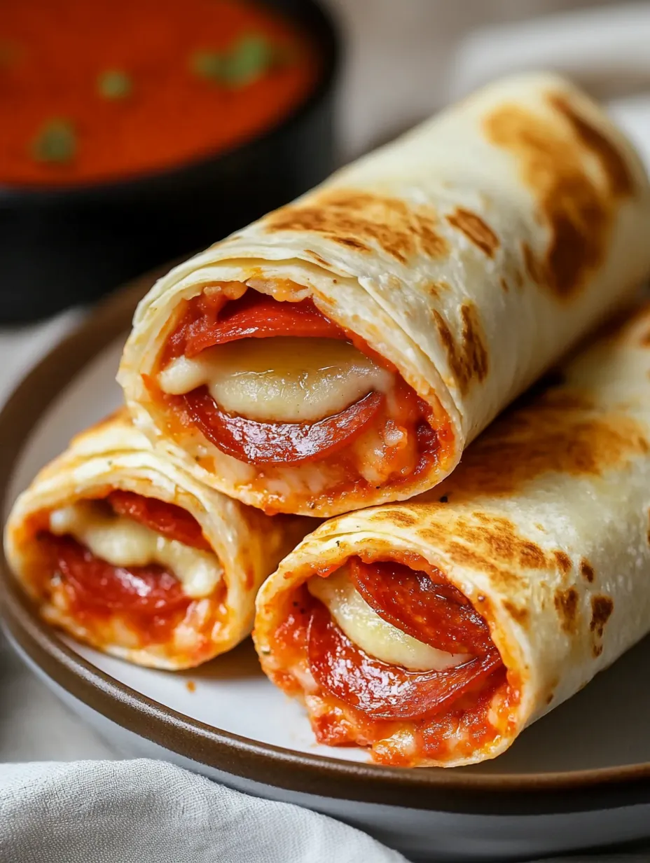 Roulés pizza à la friteuse à air
