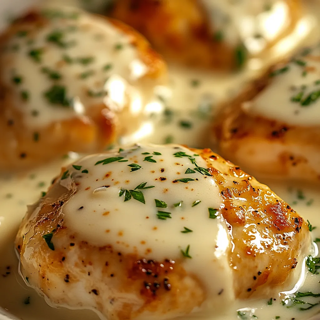 Poulet crémeux à l'Asiago