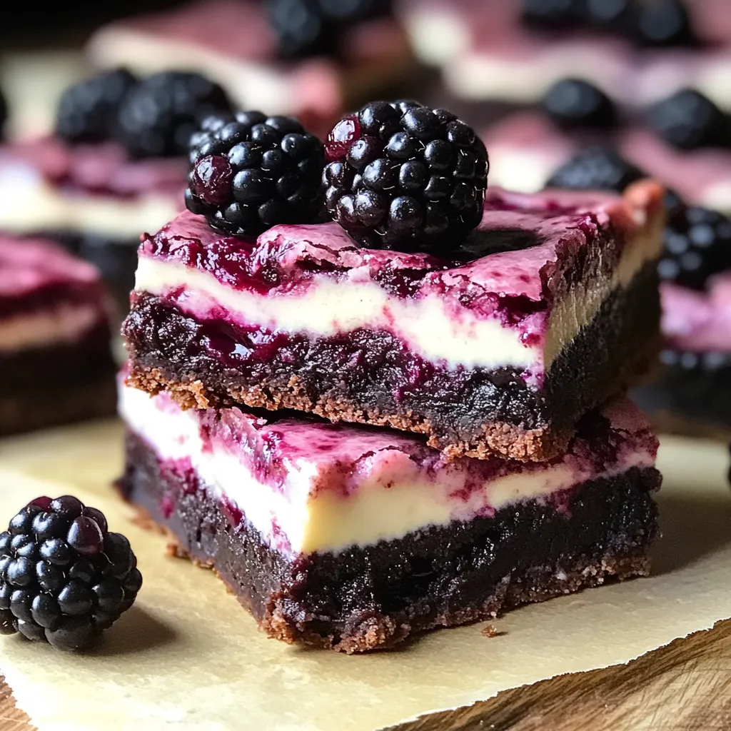 Brownies Cheesecake Mûres