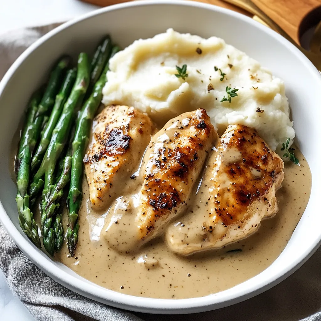 Poulet Onctueux à l'Ail Facile