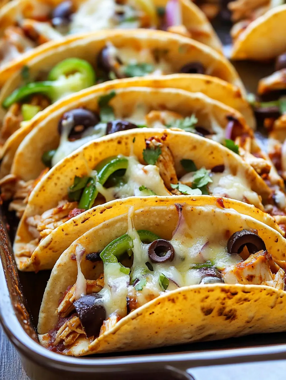 Tacos Pizza Poulet BBQ au Four