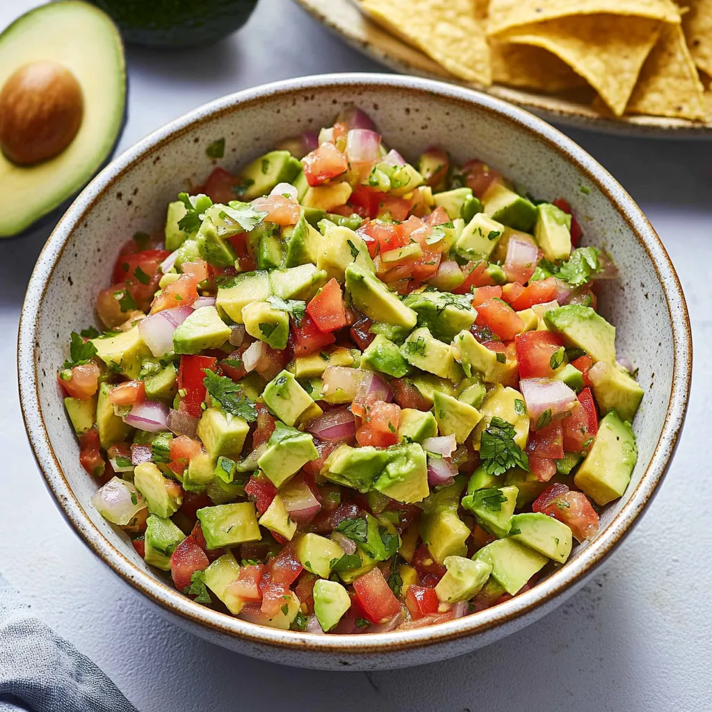 Salsa et avocat