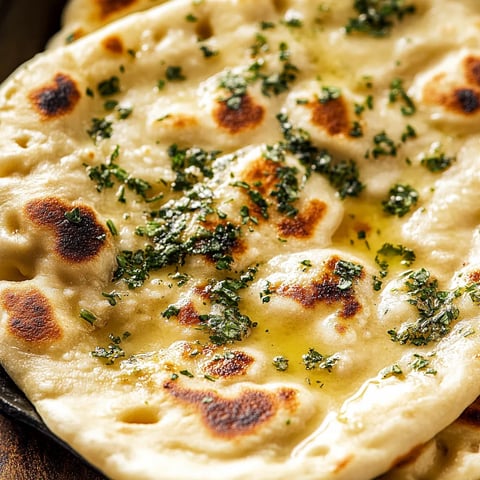 Pain Naan Moelleux à l'Ail