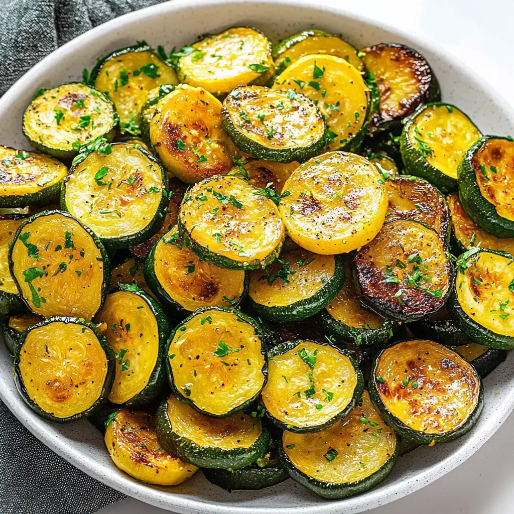 Un bol rempli de fines tranches de courgettes jaunes et vertes gracieusement assaisonnées.