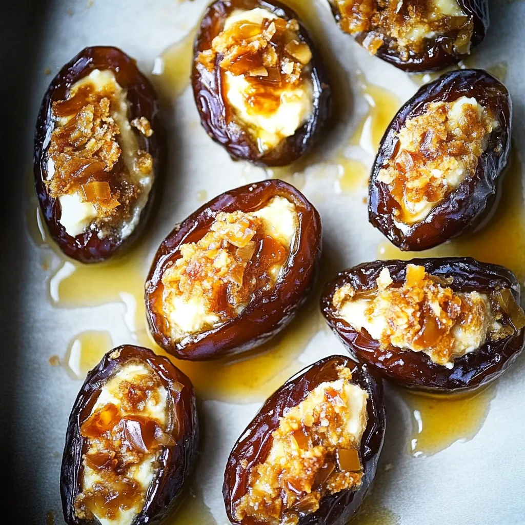 Dates farcies au mascarpone et sirop d'érable