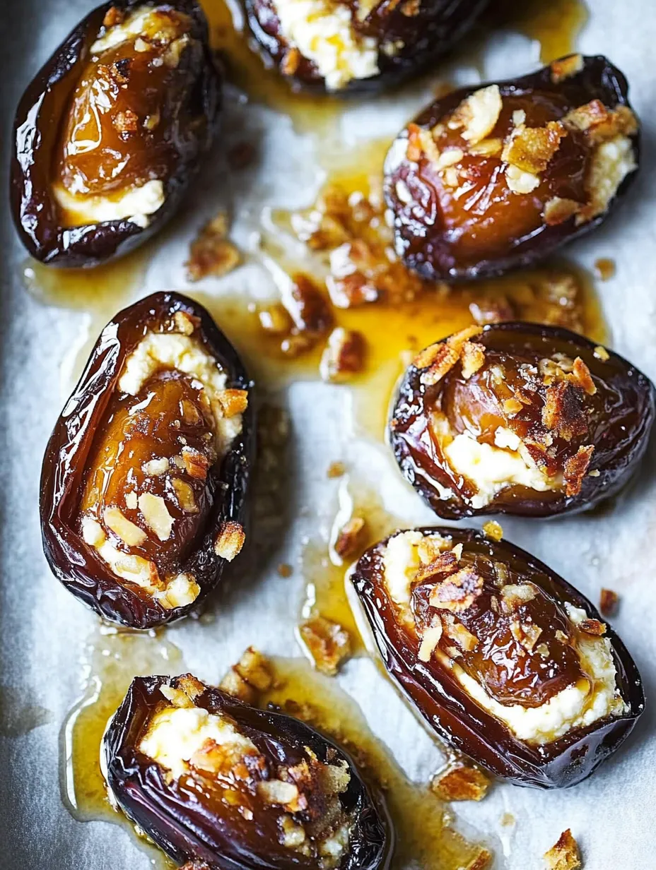 Dattes farcies au mascarpone et sirop d’érable