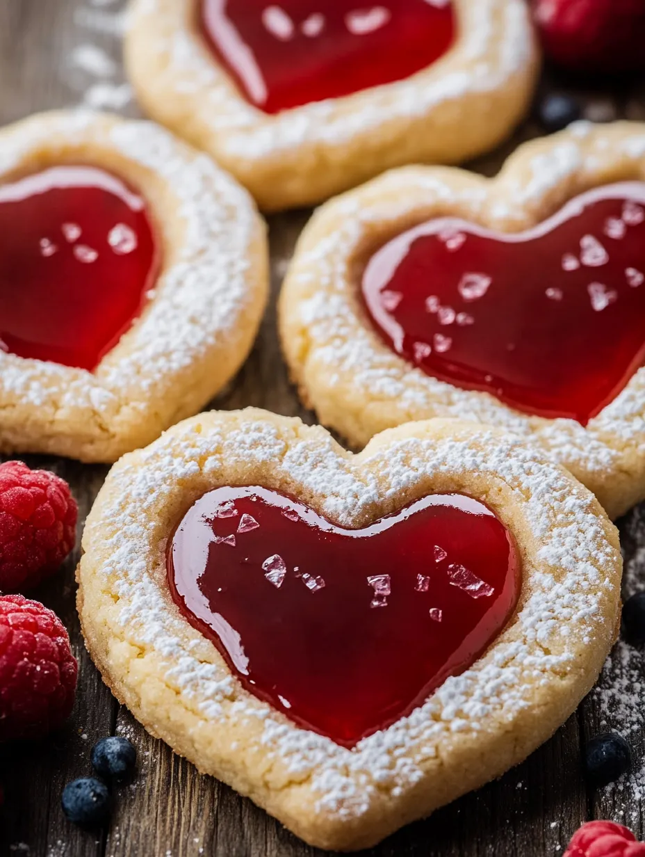 Biscuits Coeur avec Confiture pour la Saint-Valentin