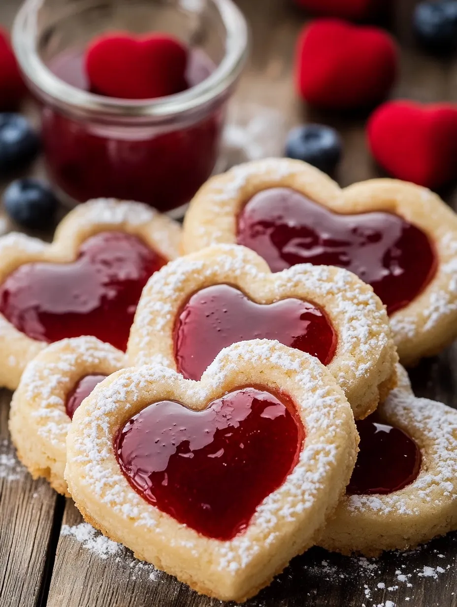 Petits sablés cœurs fourrés pour la Saint-Valentin