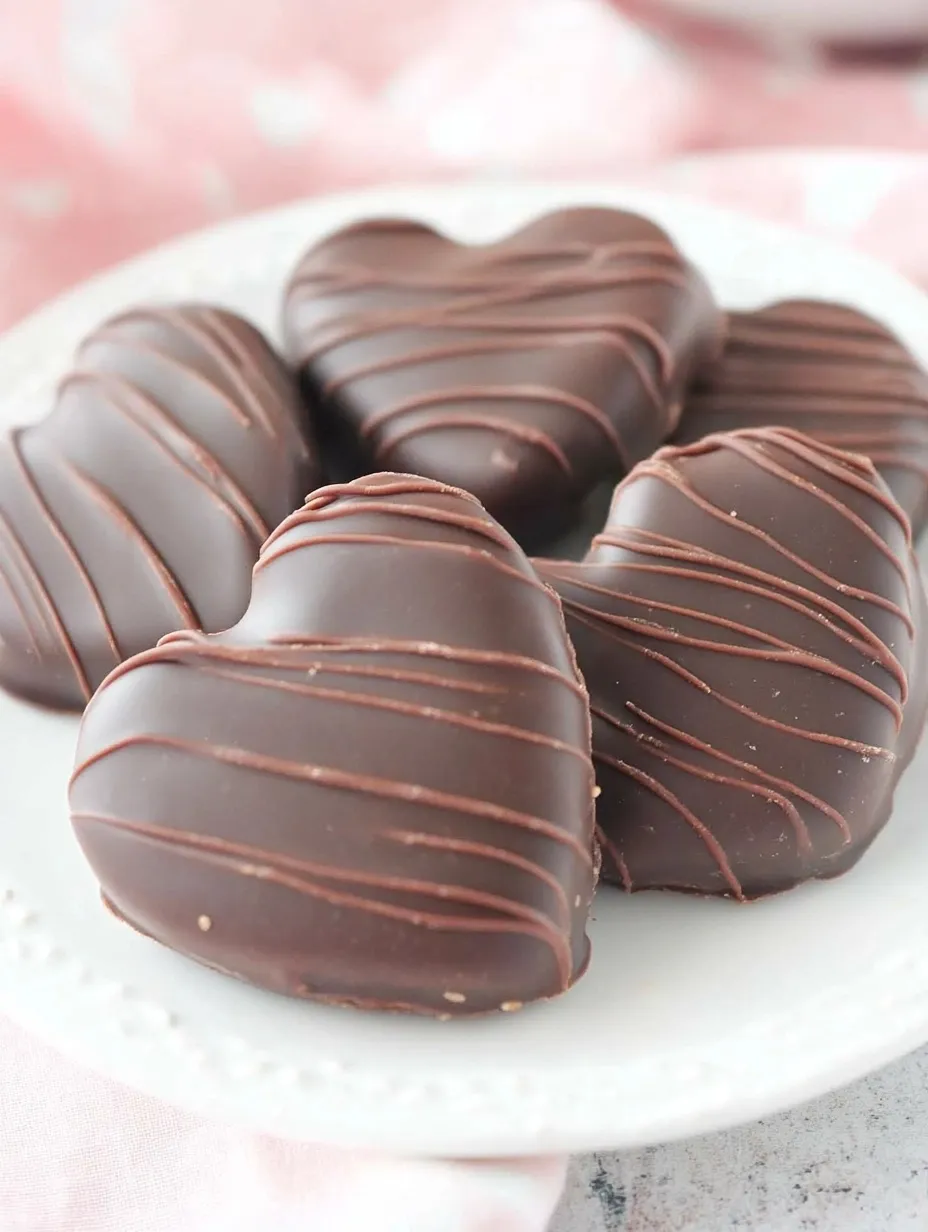 Cœurs choco-cacahuète pour la Saint-Valentin