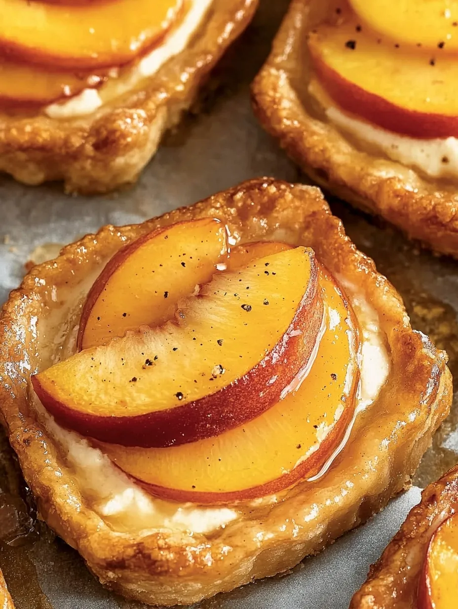 Mini Tartelettes Faciles aux Pêches et Fromage Frais