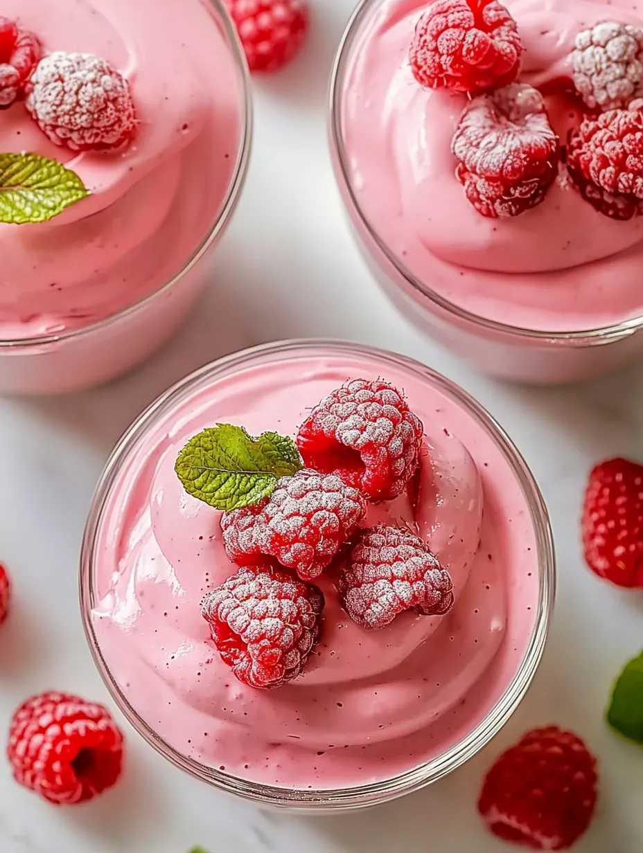Mousse Framboise Légère et Aérienne