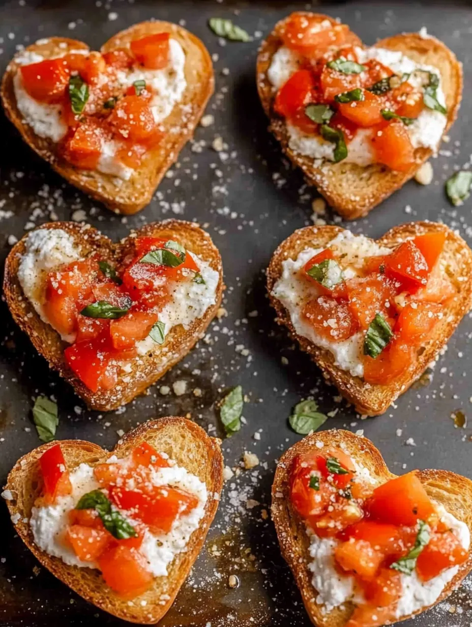 Bruschetta Coeur Facile à Réaliser