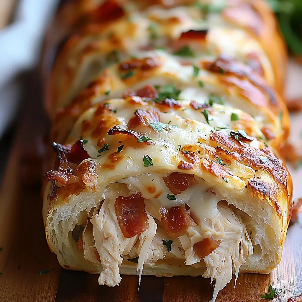 Stromboli Poulet Bacon Ranch Facile