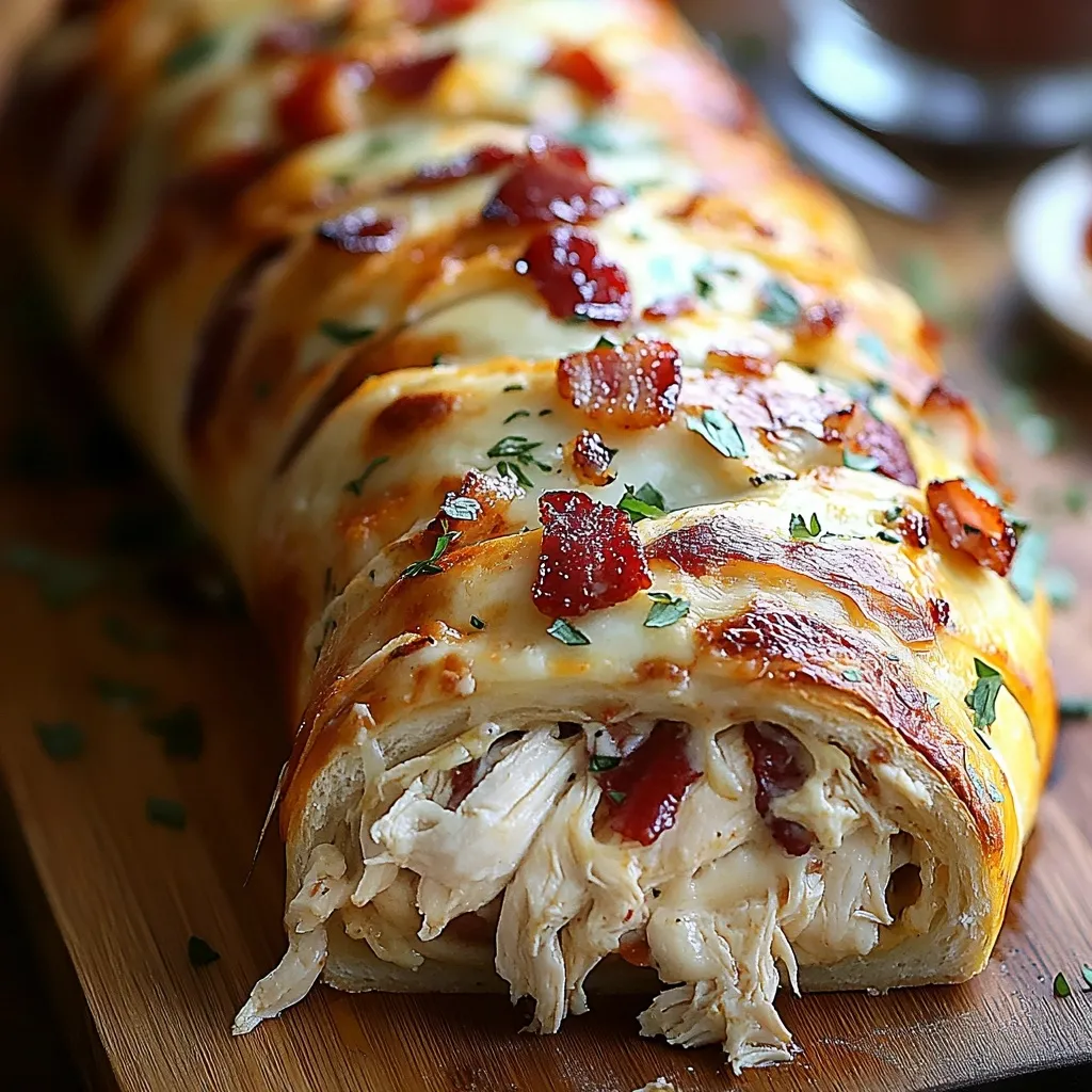Stromboli Poulet Bacon Ranch Maison