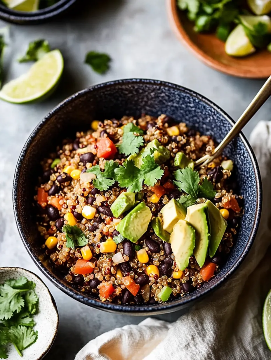 Quinoa mexicain hyper savoureux en une seule poêle