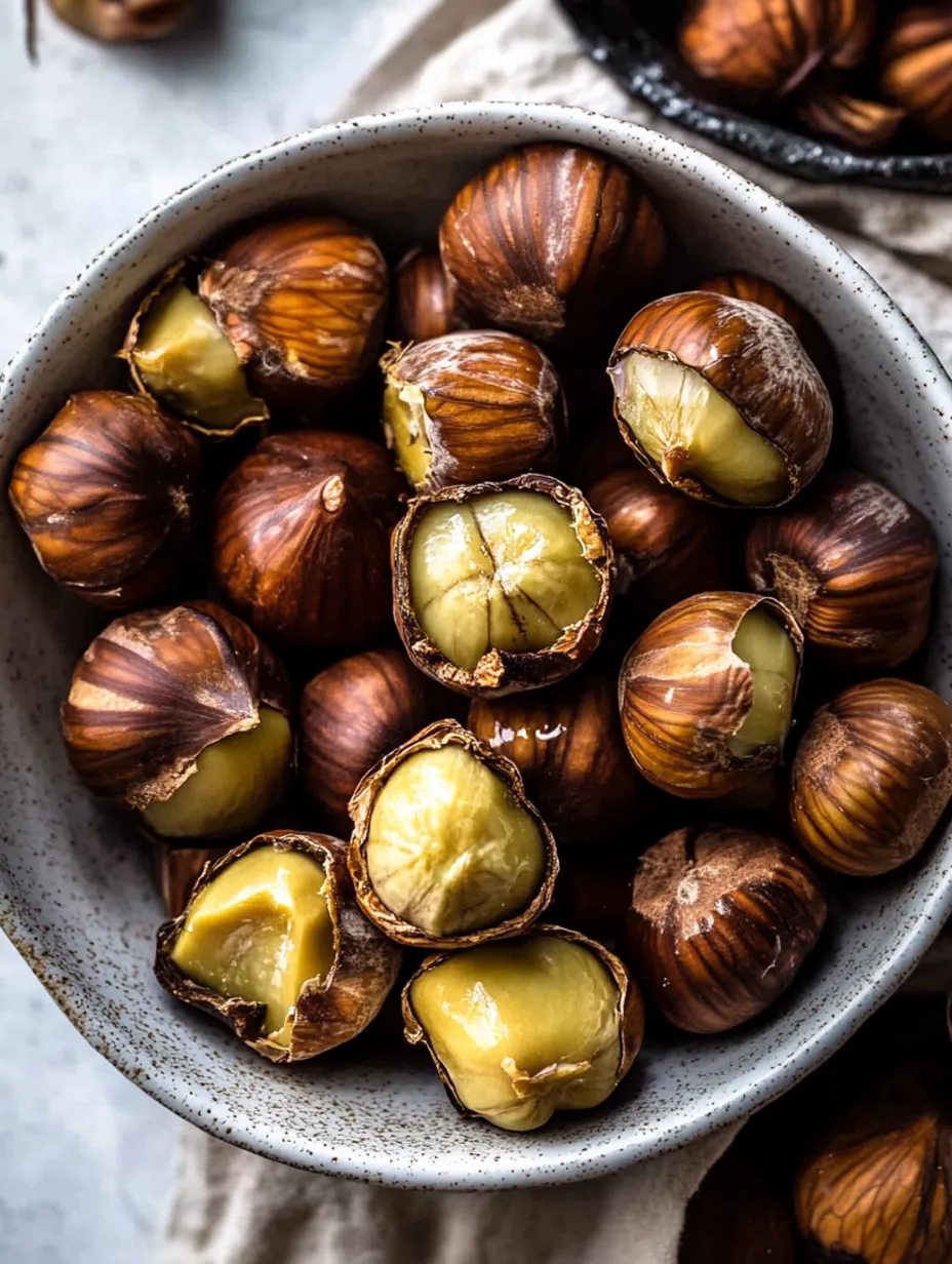 Marrons grillés faciles au four