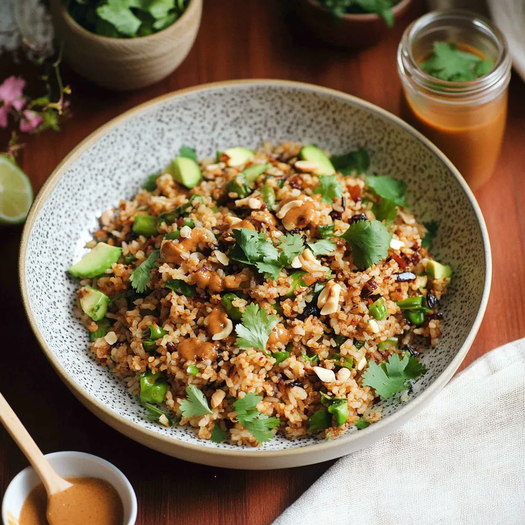 Riz Croustillant Satay