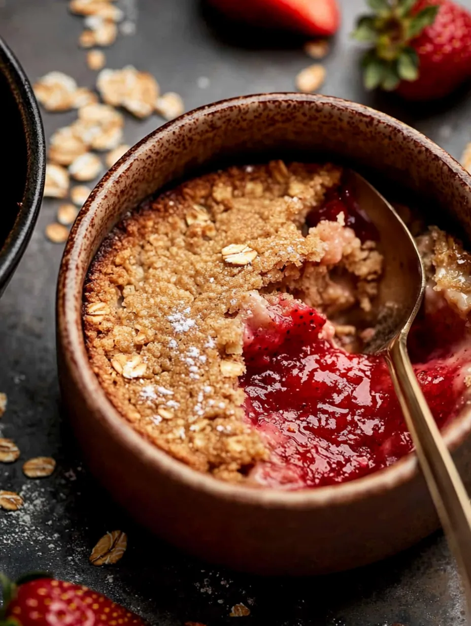 Avoine à la fraise healthy façon donut