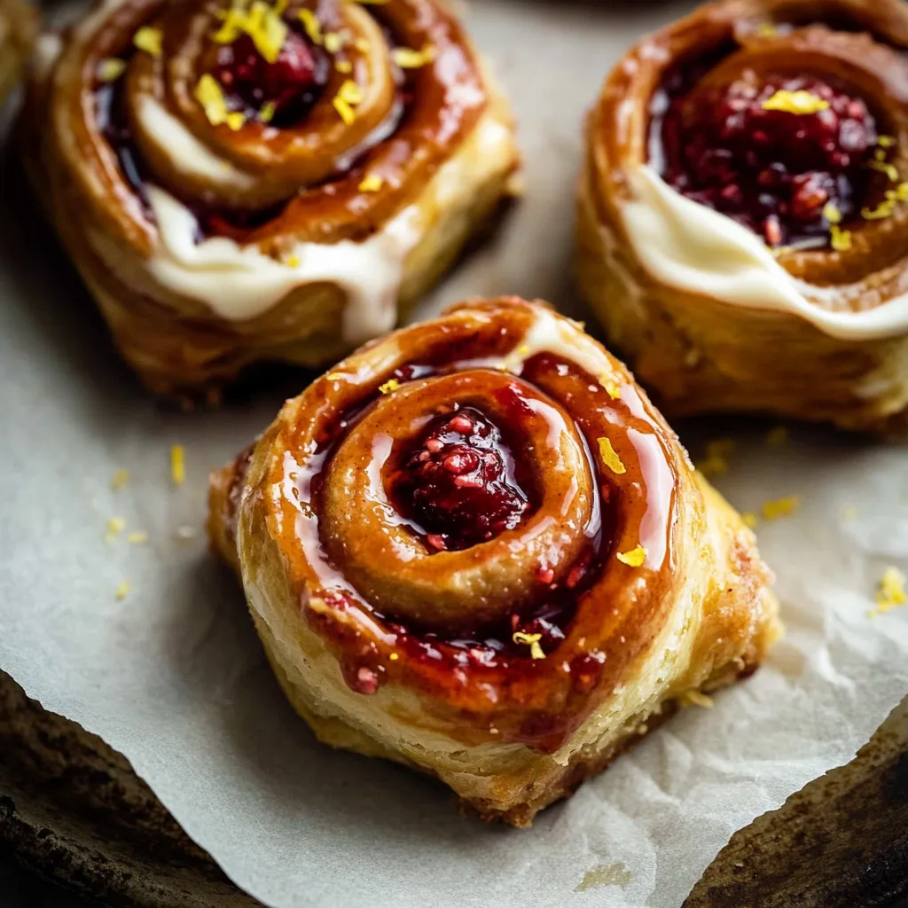 Roulés Vegan à la Framboise et Citron