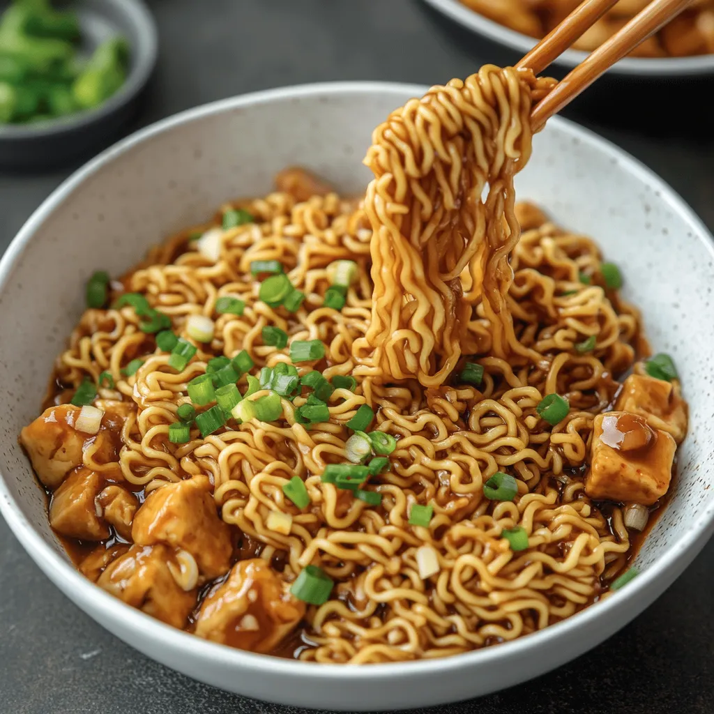 Nouilles avec Sauce Épaisse