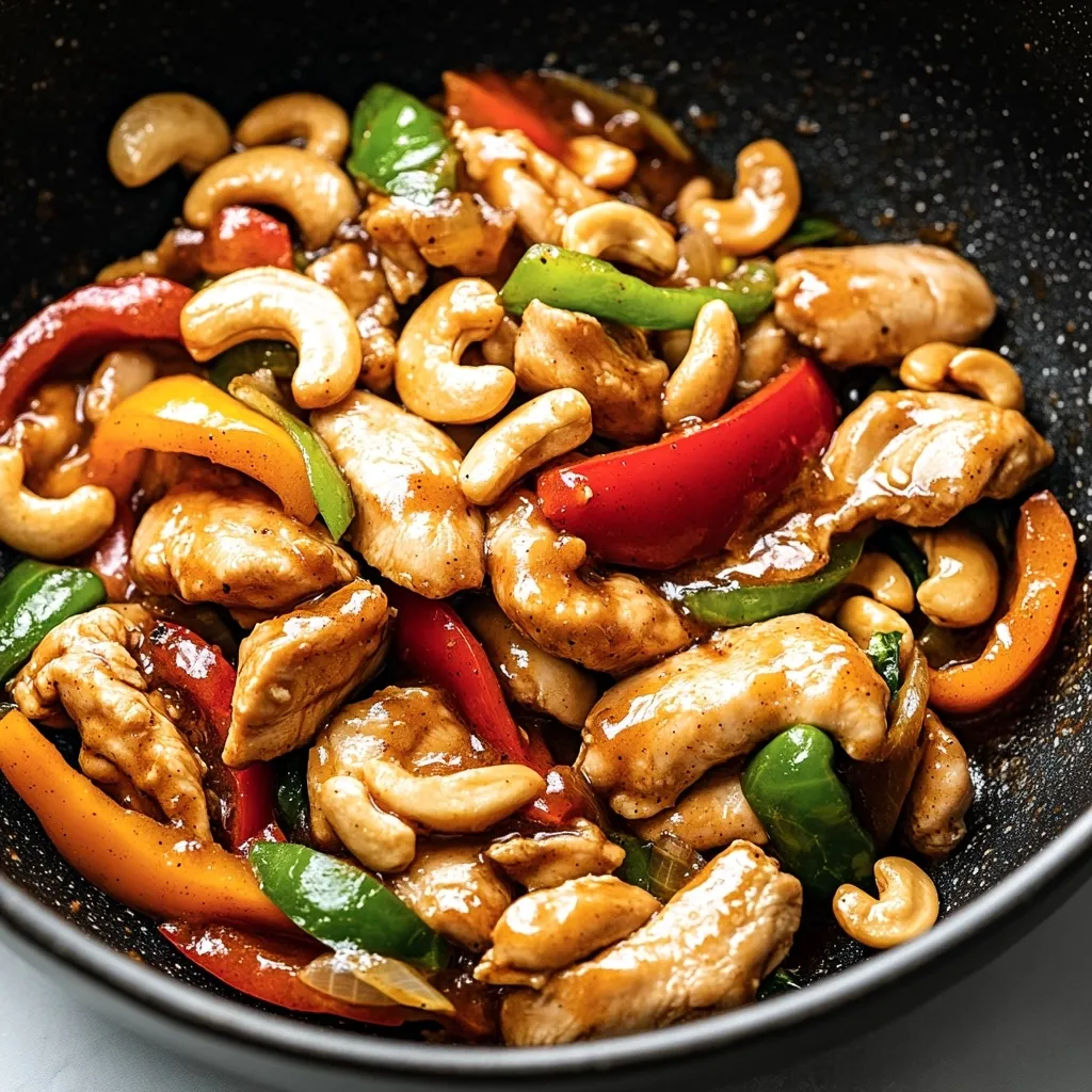 Poulet sauté aux noix de cajou
