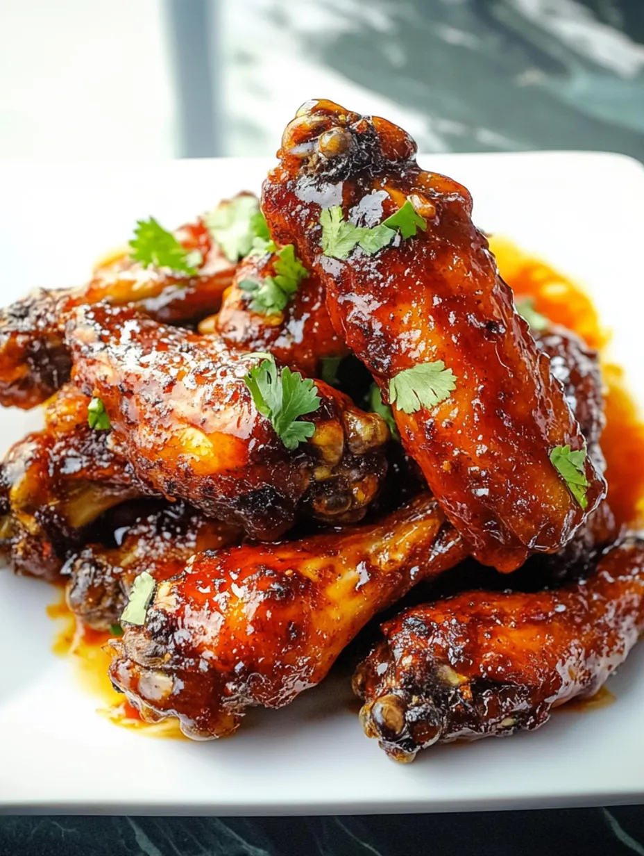 Ailes Jerk Piment Doux Croustillantes et Sauce Epicée