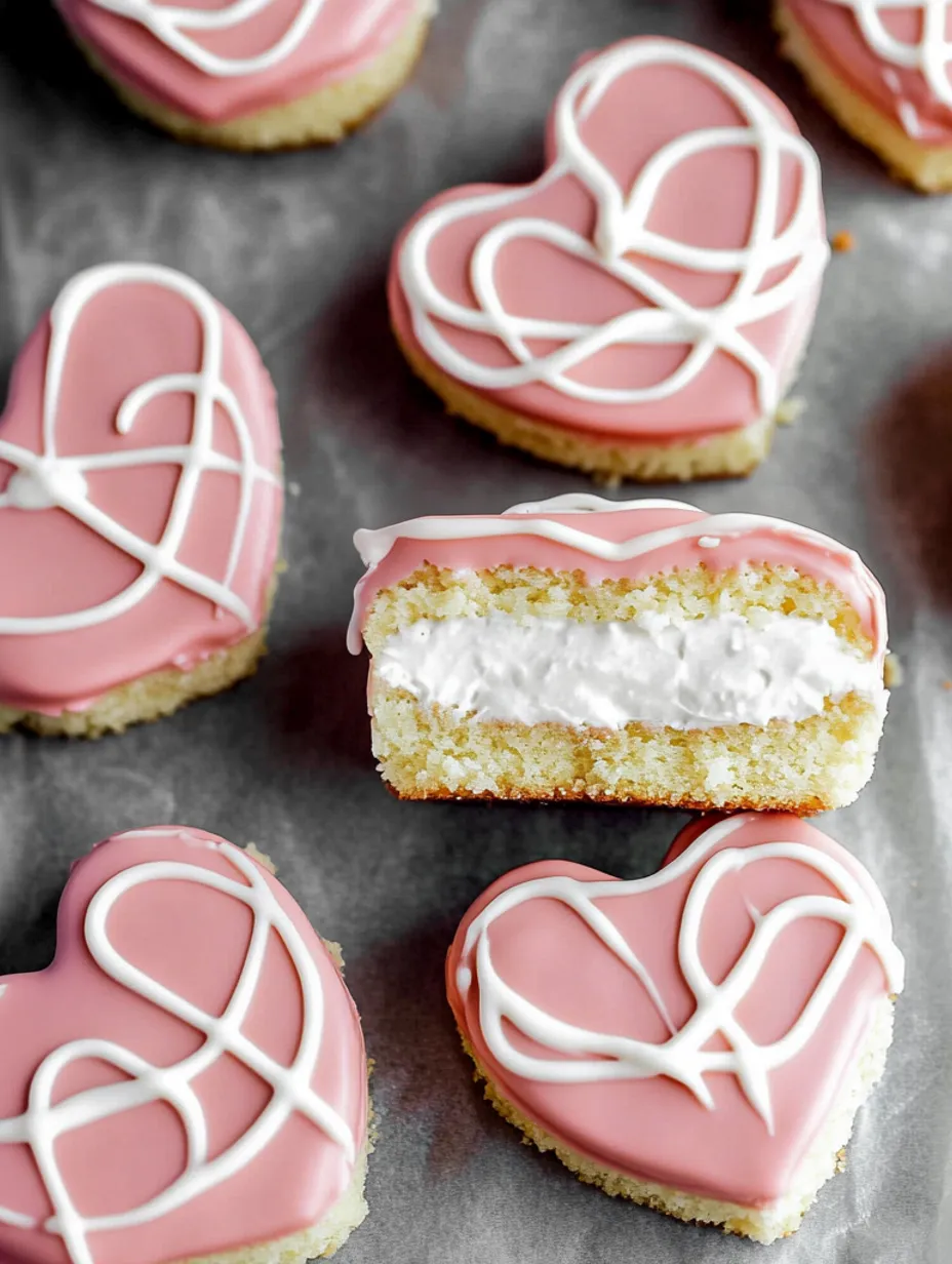 Petits Cœurs Saint-Valentin façon Little Debbie