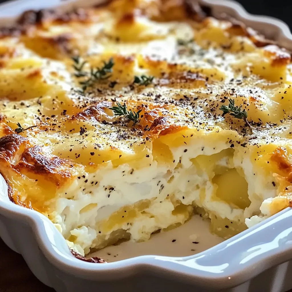 Œufs au fromage blanc cuits au four