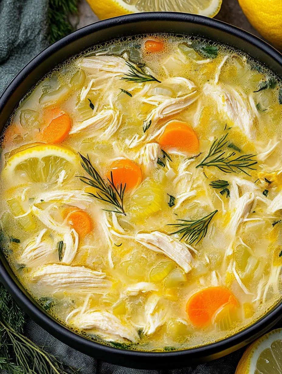 Avgolemono — Soupe Grecque Poulet Citron
