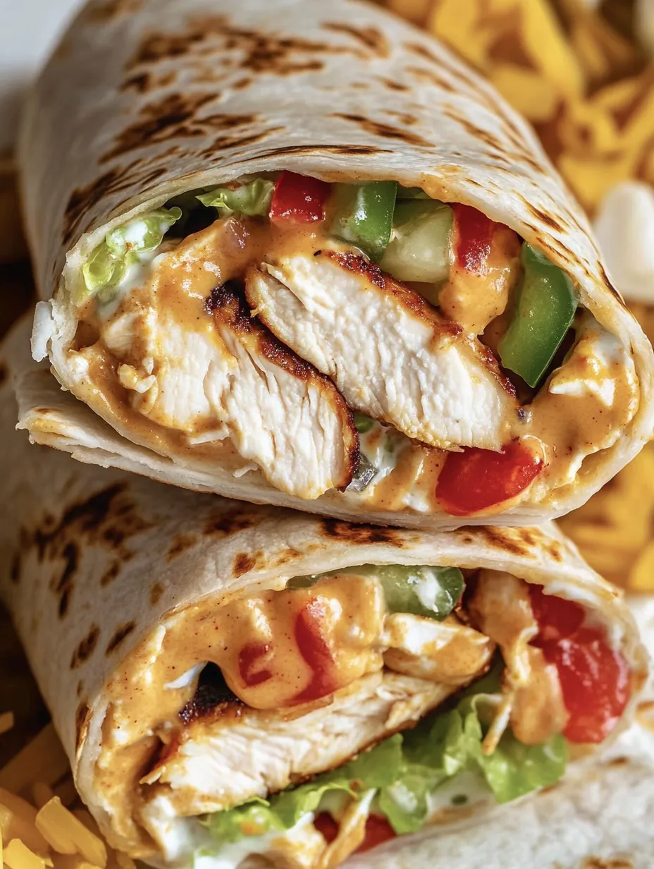 Recette de Burrito au Poulet Grillé Sauce Ranch-Chipotle