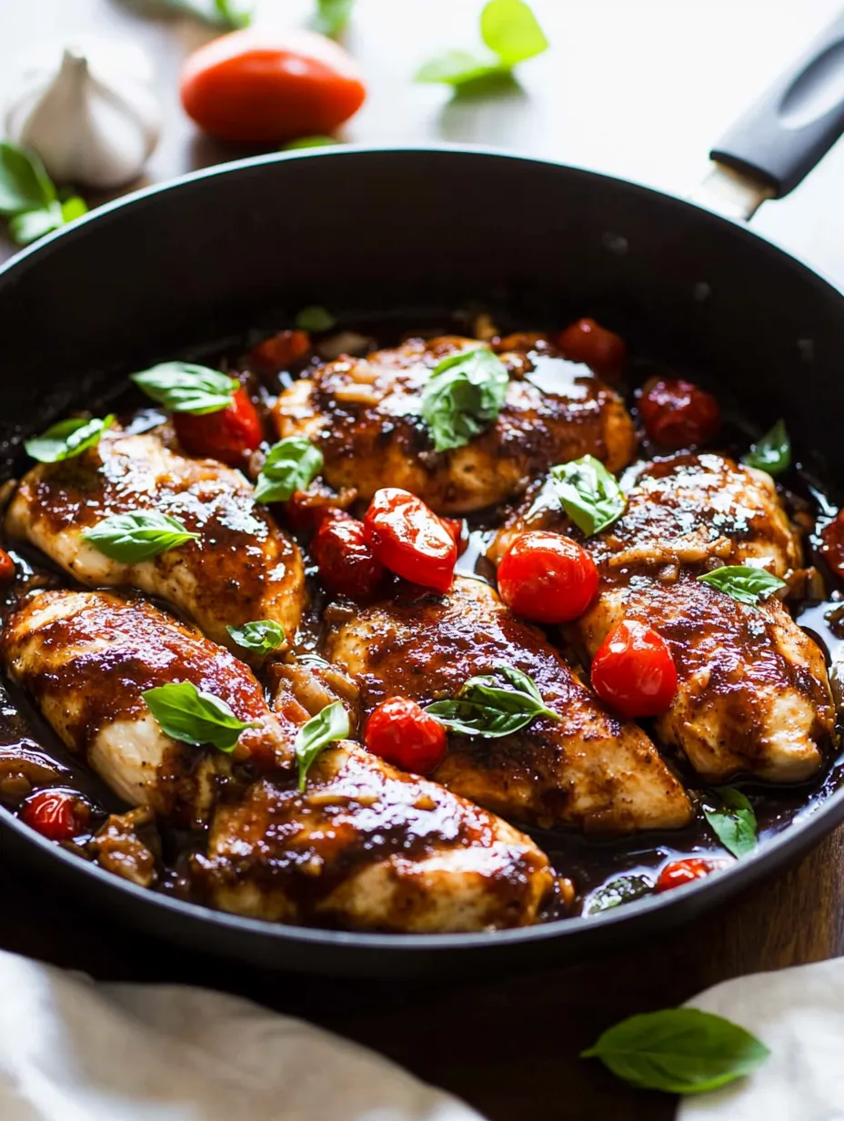 Poulet Balsamique Maison en Une Poêle