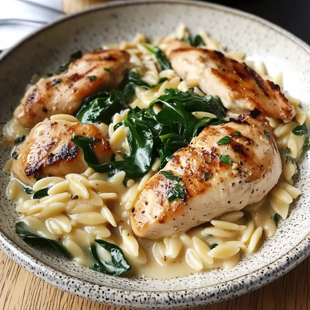 Orzo au poulet Boursin