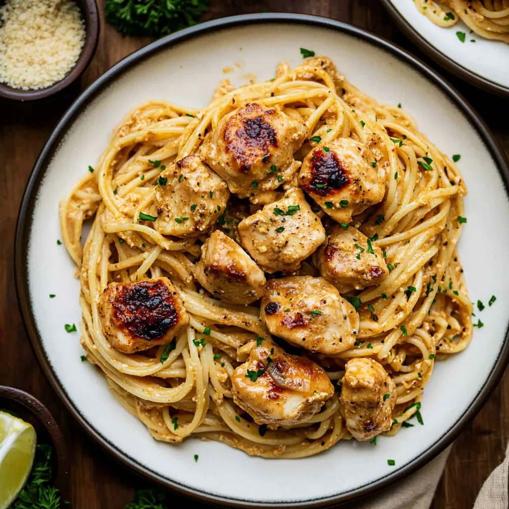 Linguine au Poulet Beurre Savoureux