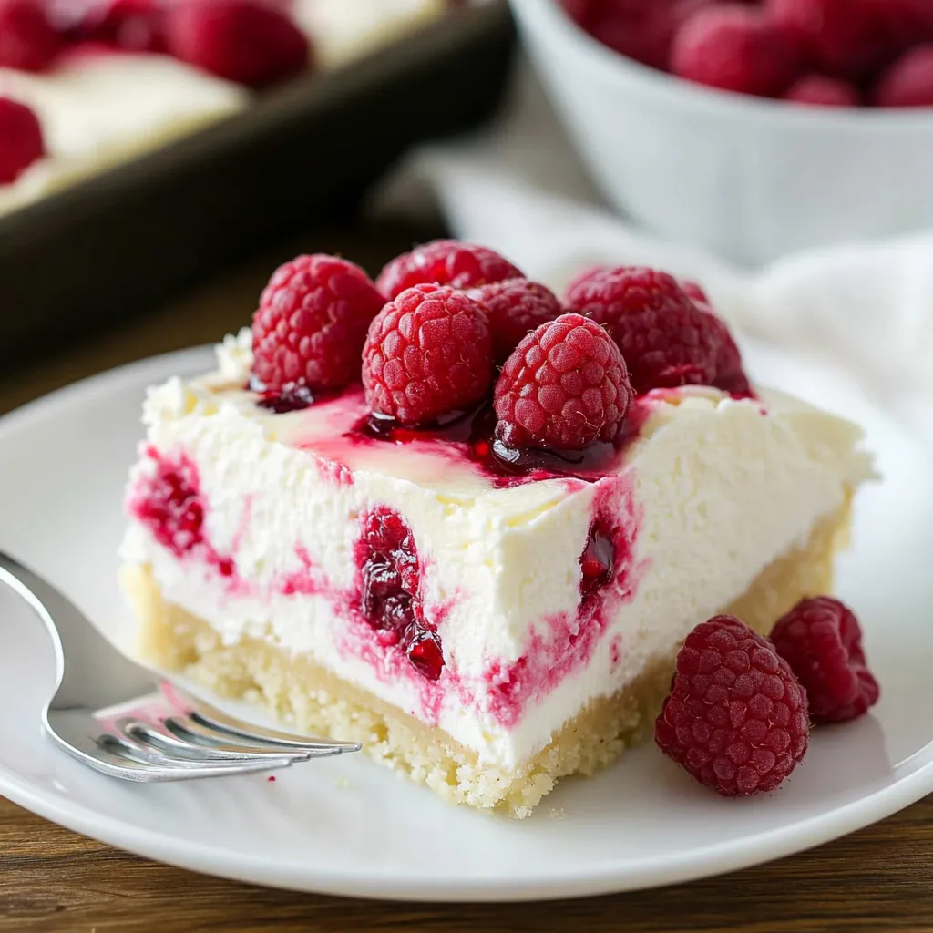 Zoom sur Gâteau Chocolat Blanc Framboise