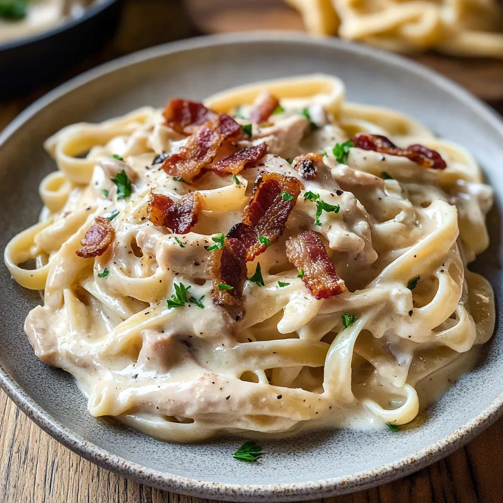 Carbonara Poulet Facile et Crémeuse