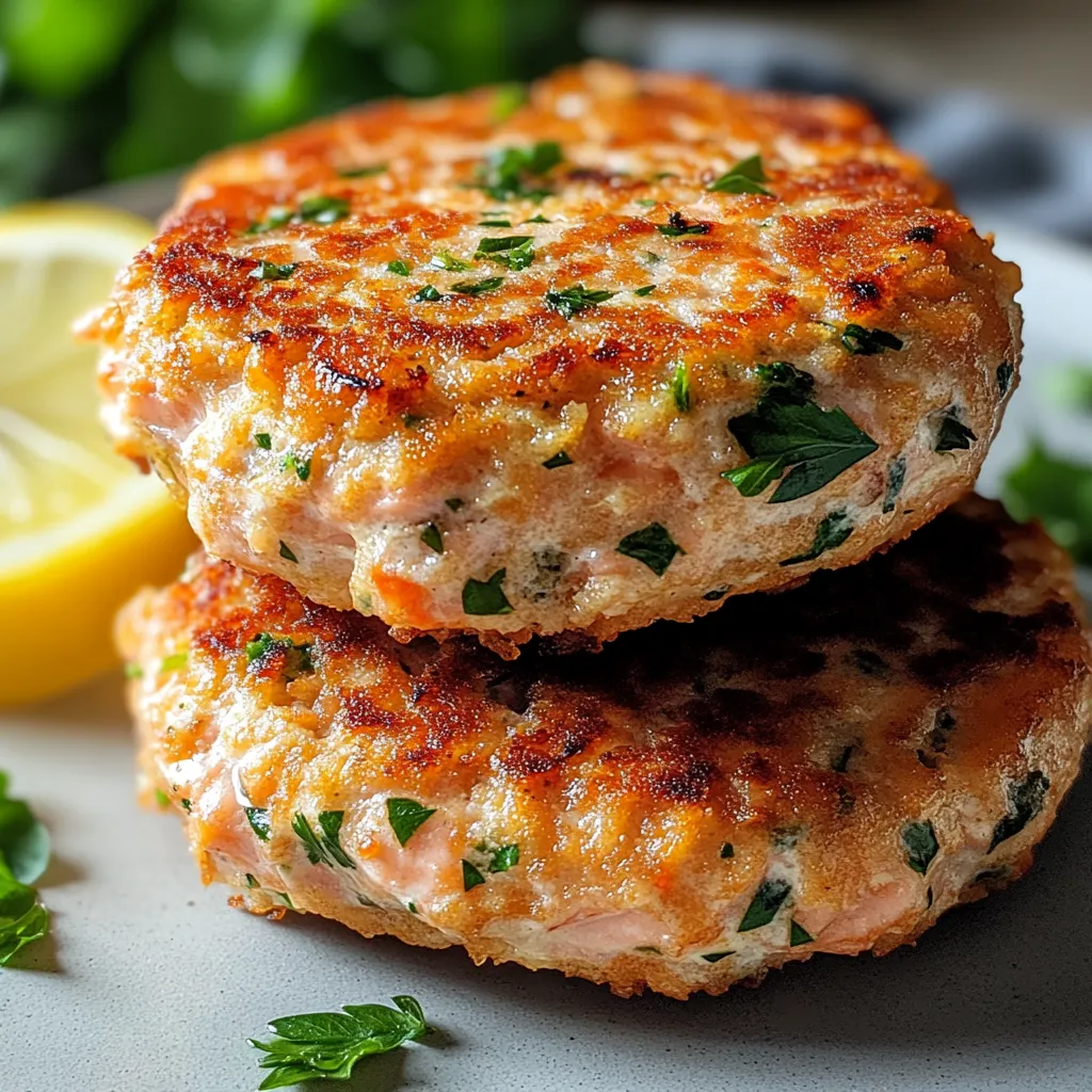 Galettes de saumon à l’ancienne