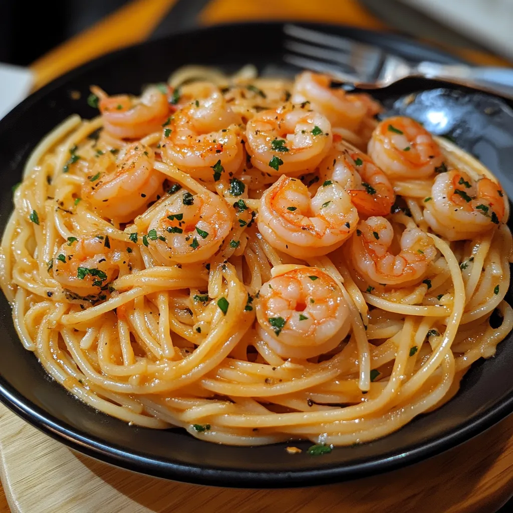 Pâtes aux Crevettes Croustillantes