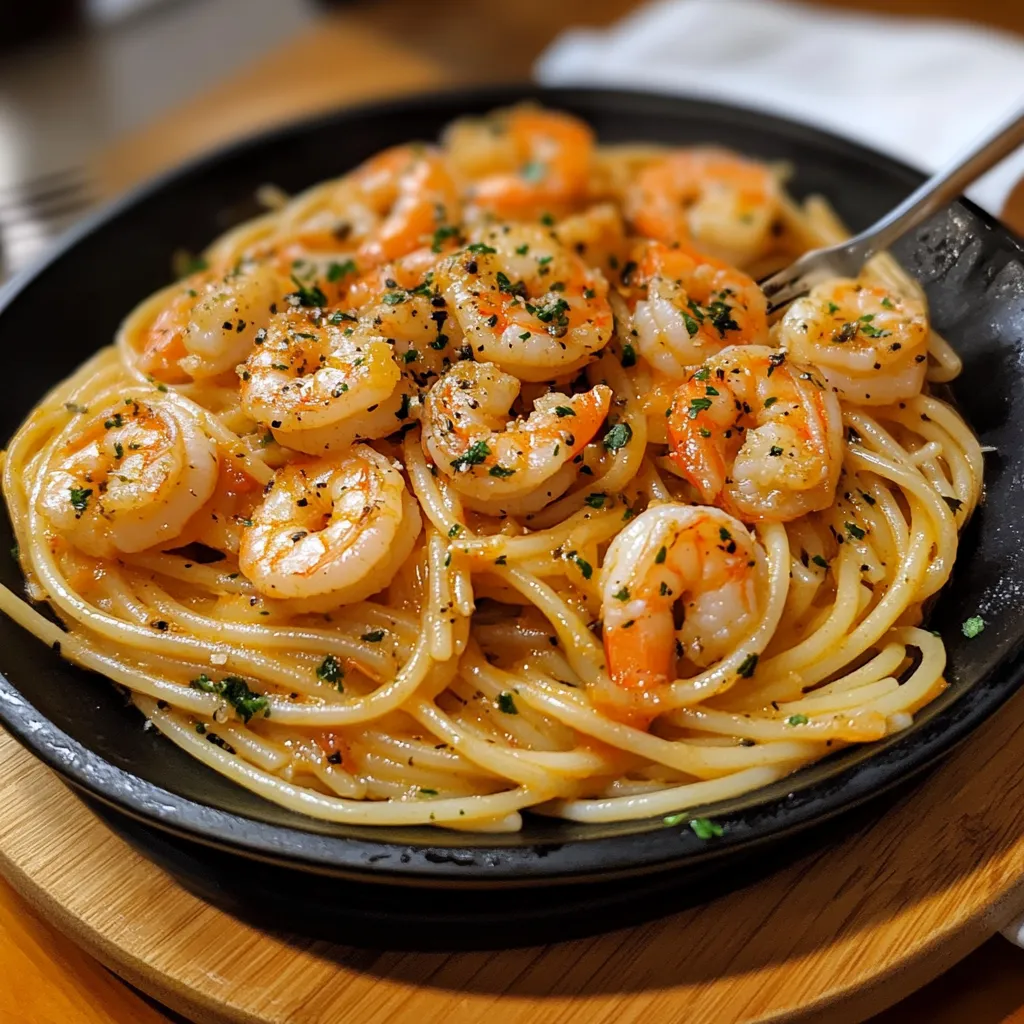 Pâtes Bang Bang crevettes